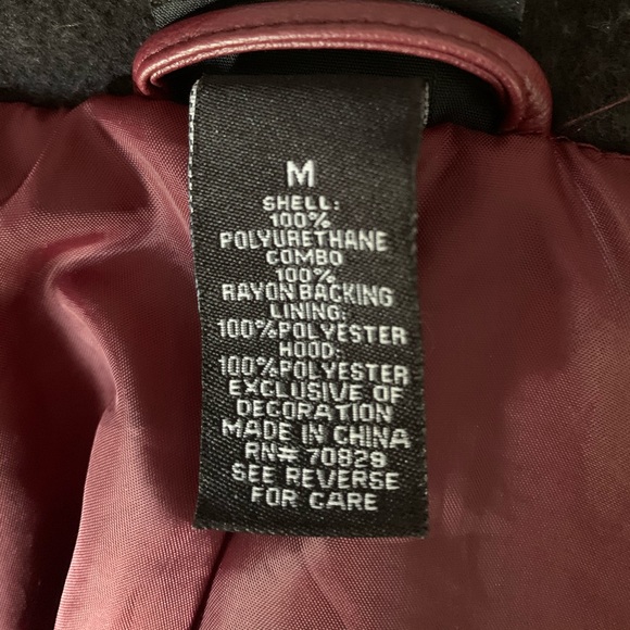 Rue 21 Maroon Moto Jacket. NWOT. - Picture 4 of 4
